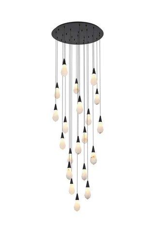 Elegant Lighting - 1013G32BK-22ST - LED Chandelier - Amora - Black