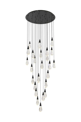 Elegant Lighting - 1013G36BK-02CR - LED Chandelier - Amora - Black