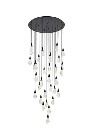 Elegant Lighting - 1013G42BK-02CR - LED Chandelier - Amora - Black