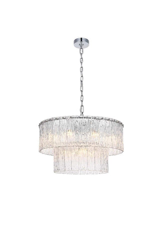 Elegant Lighting - 1015D24C-03GL - 12 Light Chandelier - Georgina - Chrome