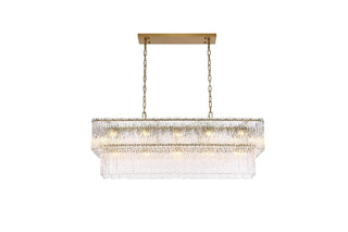 Elegant Lighting - 1015D42SG-03GL - 17 Light Chandelier - Georgina - Satin Gold