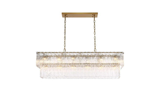Elegant Lighting - 1015D48SG-03GL - 20 Light Chandelier - Georgina - Satin Gold