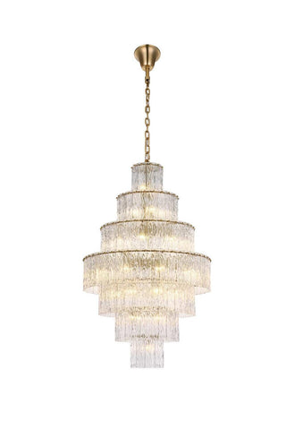 Elegant Lighting - 1015G32SG-03GL - 37 Light Chandelier - Georgina - Satin Gold