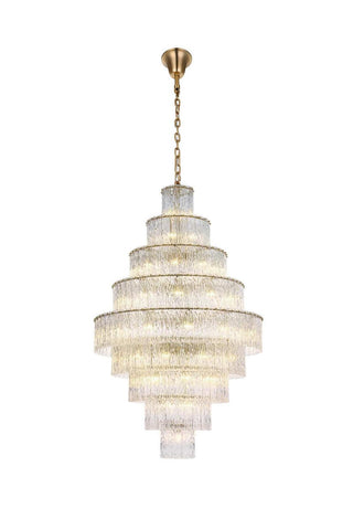 Elegant Lighting - 1015G40SG-03GL - 59 Light Chandelier - Georgina - Satin Gold