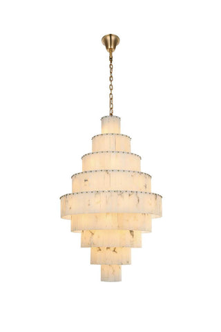Elegant Lighting - 1015G40SG-33ST - 59 Light Chandelier - Georgina - Satin Gold