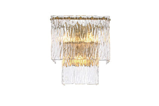 Elegant Lighting - 1015W10SG-03GL - Three Light Wall Sconce - Georgina - Satin Gold