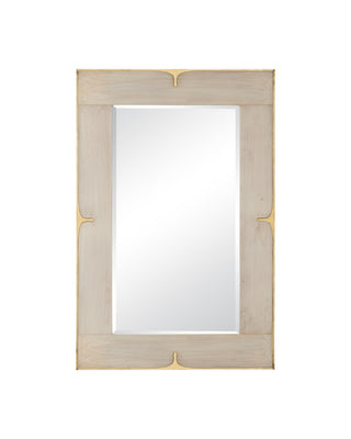 Currey and Company - 1000-0178 - Mirror - Orin - Marbled Ivory / Brushed Brass