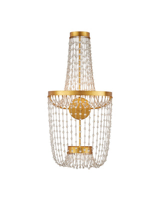 Currey and Company - 5000-0307 - LED Wall Sconce - Mademoiselle - Clear / Contemporary Gold Leaf / Contemporary Gold