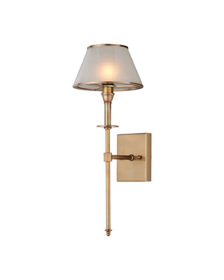 Currey and Company - 5500-0066 - LED Wall Sconce - Ronaldo - Antique Brass / Frosted