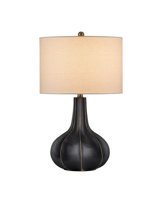 Currey and Company - 6000-1091 - One Light Table Lamp - Bonbori - Black