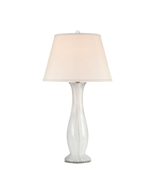 Currey and Company - 6000-1102 - One Light Table Lamp - Penna - Light Gray / Off-White