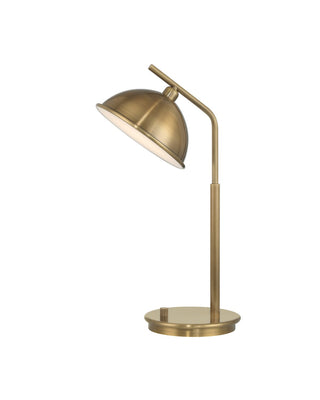 Currey and Company - 6000-1115 - LED Table Lamp - Dossier - Polished Antique Brass / White