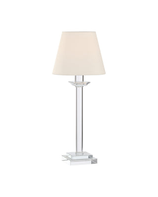 Currey and Company - 6700-0026 - One Light Table Lamp - Homecoming - Clear