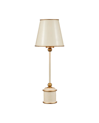 Currey and Company - 6700-0035 - One Light Table Lamp - Daphne - Ivory / Gold