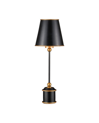 Currey and Company - 6700-0036 - One Light Table Lamp - Daphne - Black / Gold