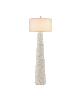 Currey and Company - 8000-0189 - One Light Floor Lamp - Turbinella - Sugar White / Natural