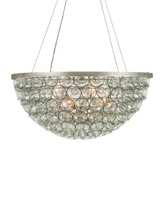 Currey and Company - 9000-1428 - Six Light Chandelier - Eau de Vie - Clear / Contemporary Silver Leaf / Contemporary Silver