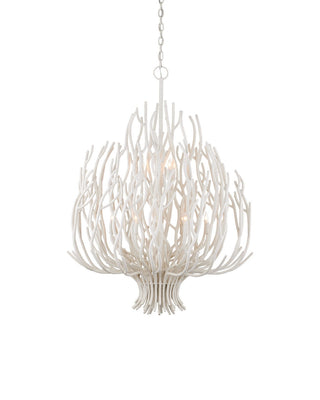 Currey and Company - 9000-1443 - Nine Light Chandelier - Seaward - White Coral