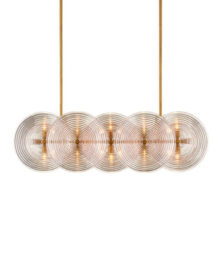 Currey and Company - 9000-1457 - Ten Light Chandelier - Whirlwind - Pale Pink / Brass