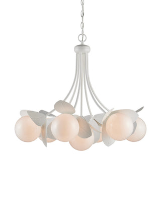 Currey and Company - 9000-1465 - Seven Light Chandelier - Effloresce - Gesso White / White