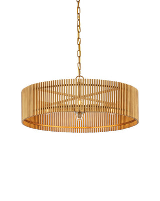 Currey and Company - 9000-1490 - Four Light Chandelier - Lavenham - Brushed Brass