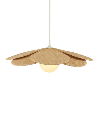 Currey and Company - 9500-0032 - One Light Outdoor Pendant - Cabo - Natural / Cream / White