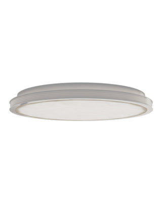 Currey and Company - 9999-0086 - LED Flush Mount - Aydan - Natural / Antique Nickel