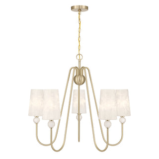 Savoy House - 1-1350-5-127 - Five Light Chandelier - Sheldon - Noble Brass