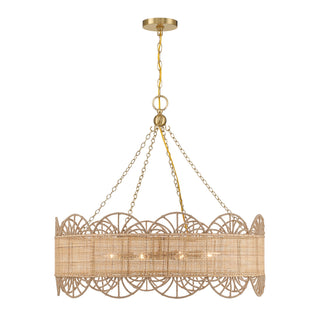 Savoy House - 1-1412-8-322 - Eight Light Chandelier - Shawnee - Warm Brass
