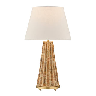 Savoy House - 11-CD27 - One Light Table Lamp - Eleanor - Brass and Wicker