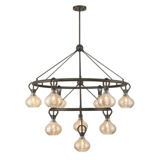 Savoy House - 1-2277-10-15 - Ten Light Chandelier - Sheriden - Mediterranean Bronze