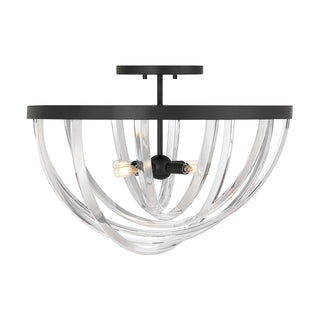 Savoy House - 6-1777-4-89 - Four Light Semi-Flush Mount - Jennings - Matte Black