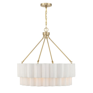 Savoy House - 7-1999-4-127 - Four Light Pendant - Tucker - Noble Brass
