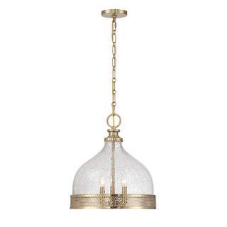 Savoy House - 7-3699-3-127 - Three Light Pendant - Stern - Noble Brass