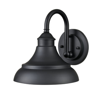 Alvii 1-Light Outdoor Wall Sconce Powder Coated Black