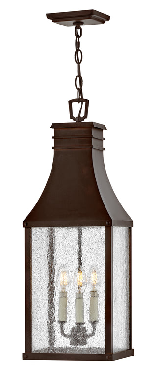 Beacon Hill Large Hanging Lantern in Blackened Copper