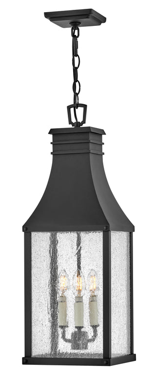 Beacon Hill Large Hanging Lantern in Museum Black