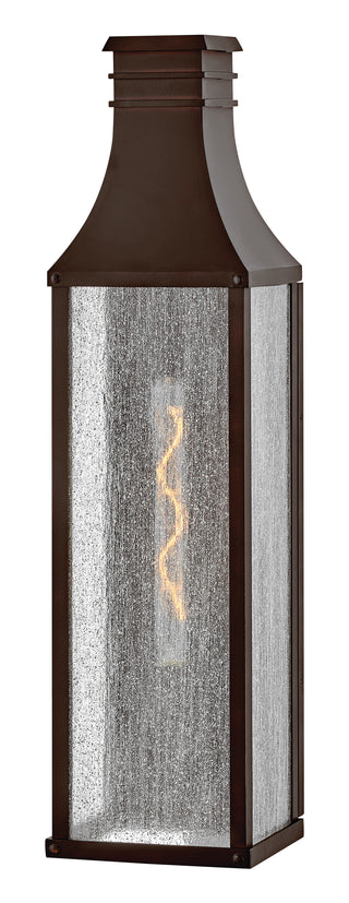 Beacon Hill Large Tall Wall Mount Lantern in Blackened Copper