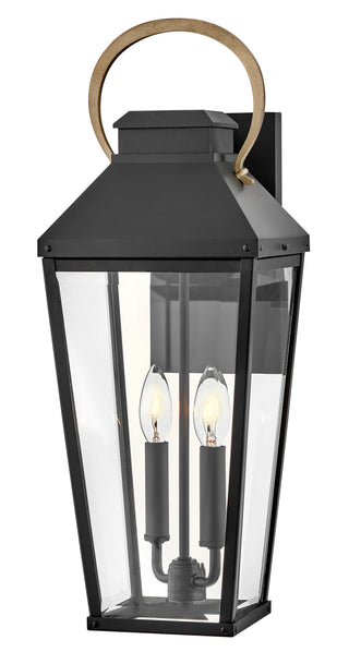 Dawson Medium Wall Mount Lantern in Black