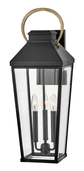 Dawson Large Wall Mount Lantern in Black
