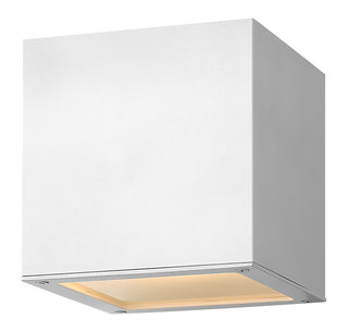 Kube Extra Small Down Light Wall Mount Lantern in Satin White