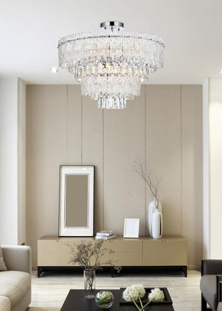 Emilia 25 inch Flush Mount in Chrome