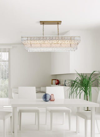 Emilia 50 inch Chandelier in Satin Gold