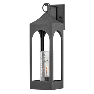 Amina Large Wall Mount Lantern in Distressed Zinc