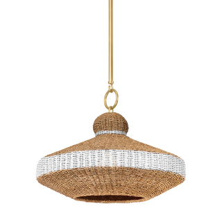 Bethel Pendant with Vintage Gold Leaf Finish