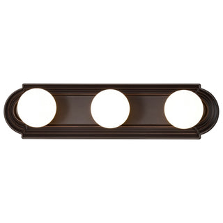 Three Light Vanity in Mahogany Bronze