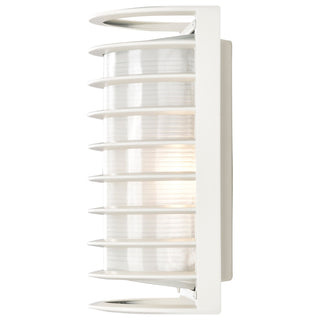Die Cast Bulk Heads Semi Gloss White One Light Outdoor Bulk Head in Semi Gloss White