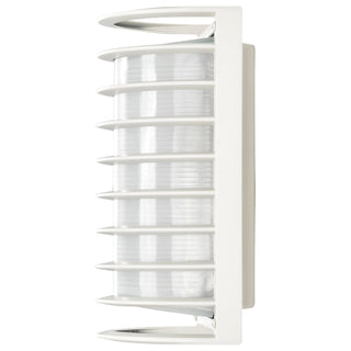 Die Cast Bulk Heads Semi Gloss White One Light Outdoor Bulk Head in Semi Gloss White