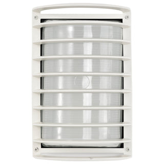 Die Cast Bulk Heads Semi Gloss White One Light Outdoor Bulk Head in Semi Gloss White