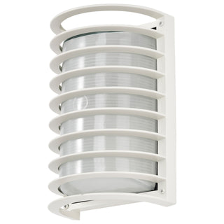 Die Cast Bulk Heads Semi Gloss White One Light Outdoor Bulk Head in Semi Gloss White